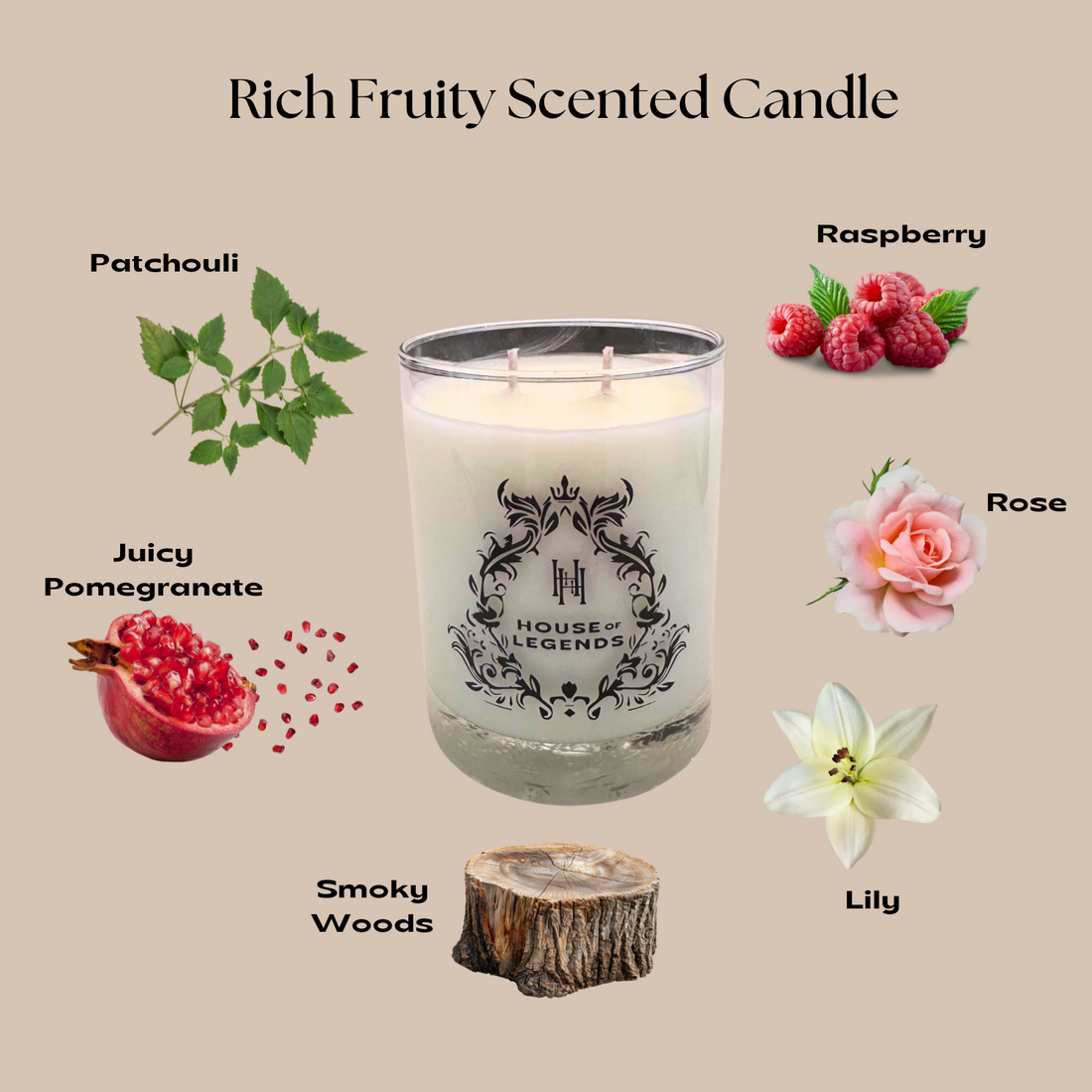 Pomegranate Noir Scented Candle